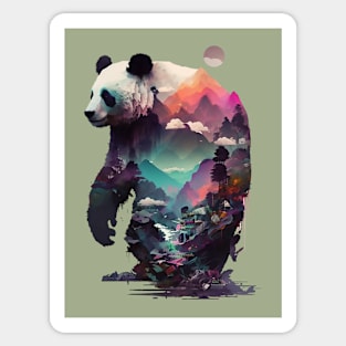 Standing Giant Panda Sticker